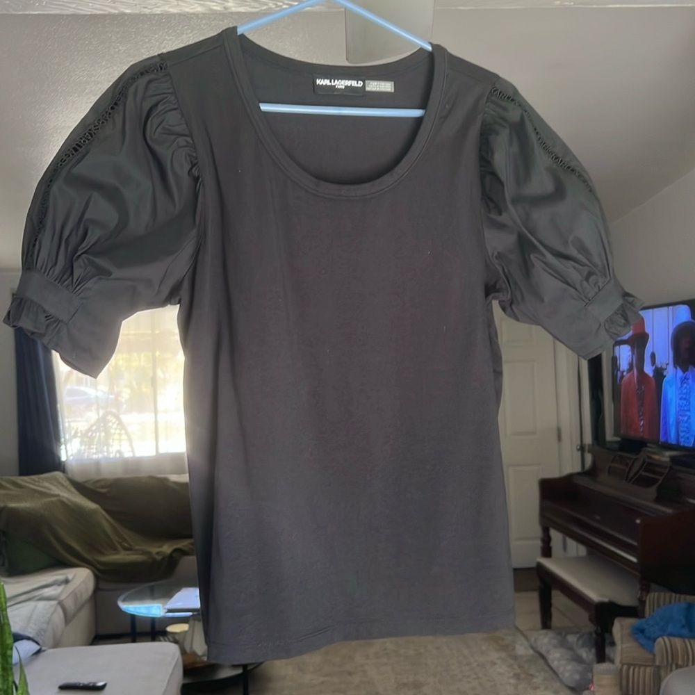 Karl Lagerfeld Black Blouse